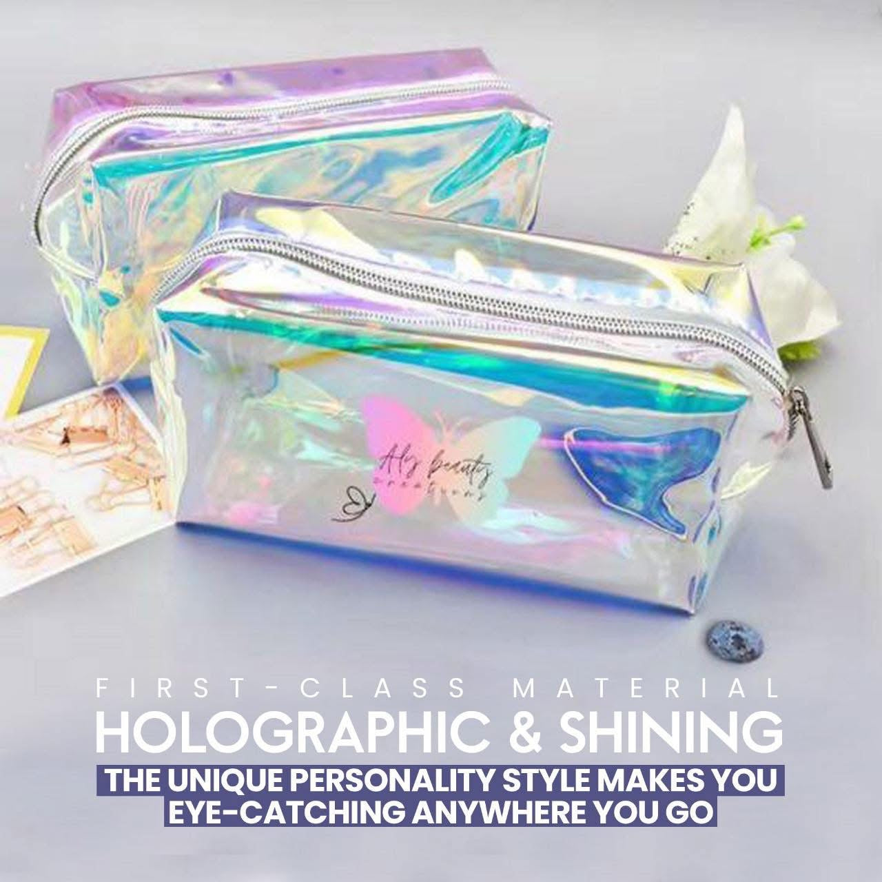 Holographic Cosmetic Bag