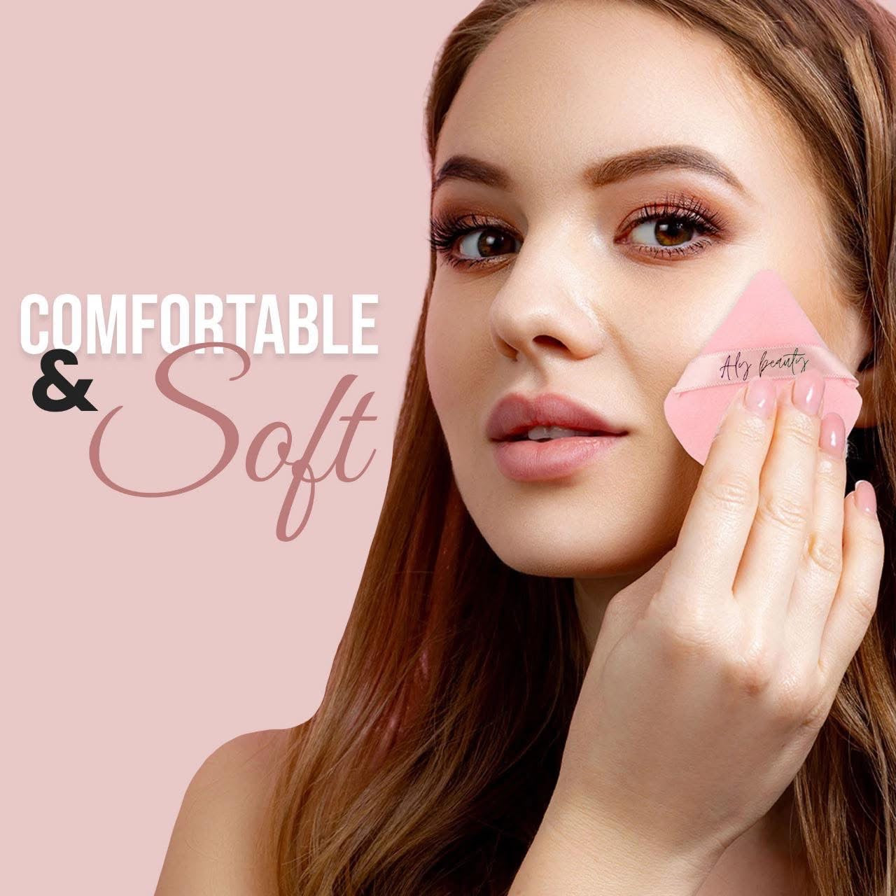 Soft Velvet Powder Puff pack of 6