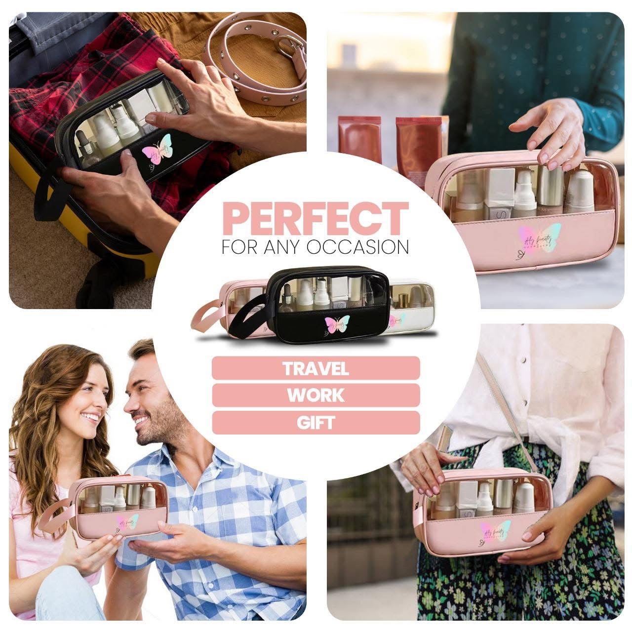 Clear Top Cosmetic Bag